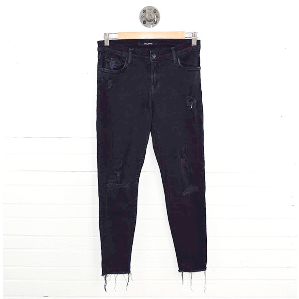 J Brand Capri Distressed Jeans 14362